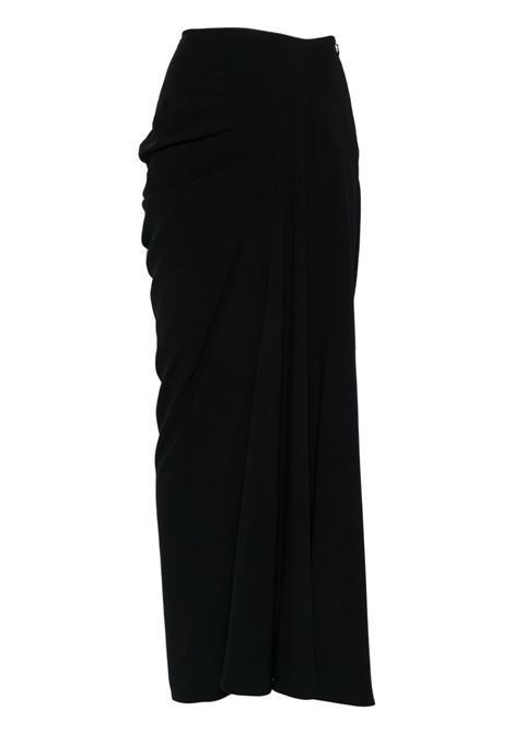 Black saren ruched maxi skirt Dries van noten - women